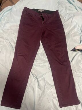 Wit & Wisdom Straight-Leg Jeans in Plum